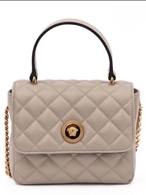 VERSACE La Medusa Quilted Top-Handle Bag NWT